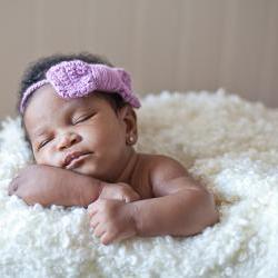 Headband With Bow - Adjustable Newborn Photo Prop on Luulla